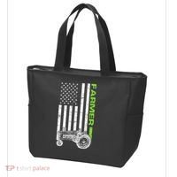 American Farmer USA Tractor Flag Tote Bag thumb 3