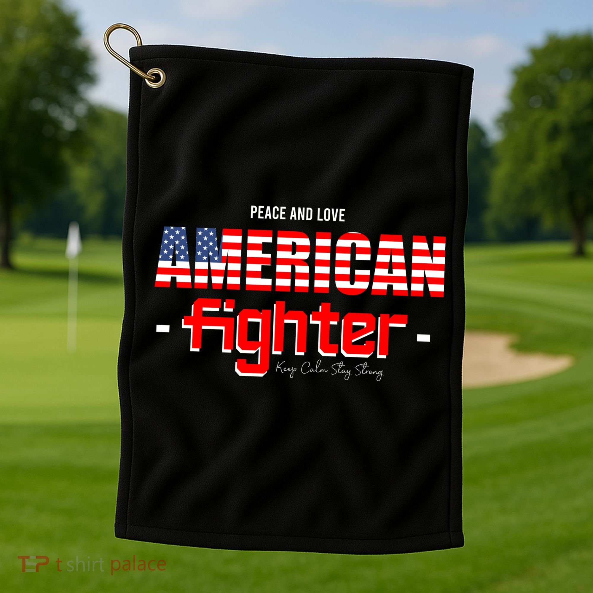 American Fighter Golf Towel