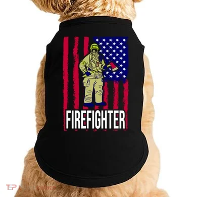 American Firefighter Doggie Tank