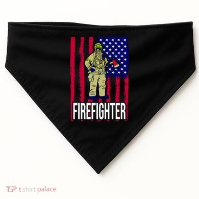 American Firefighter USA-Made Doggie Bandana