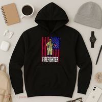 American Firefighter Hoodie thumb 3