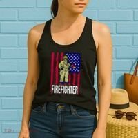American Firefighter Women's Tank Top thumb 2
