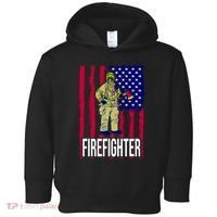 American Firefighter Toddler Hoodie thumb 0