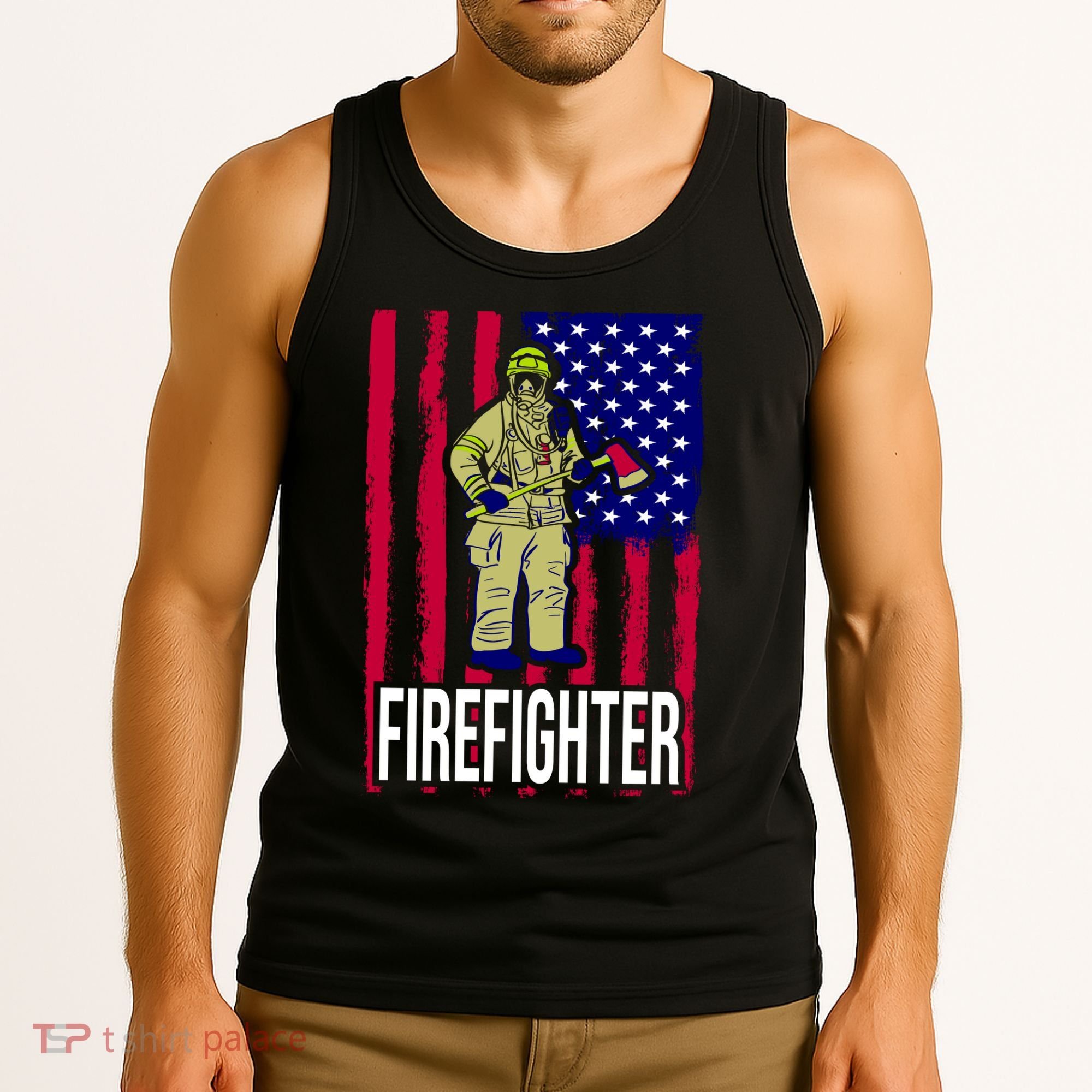 American Firefighter Tank Top