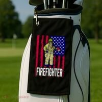 American Firefighter Golf Towel thumb 2