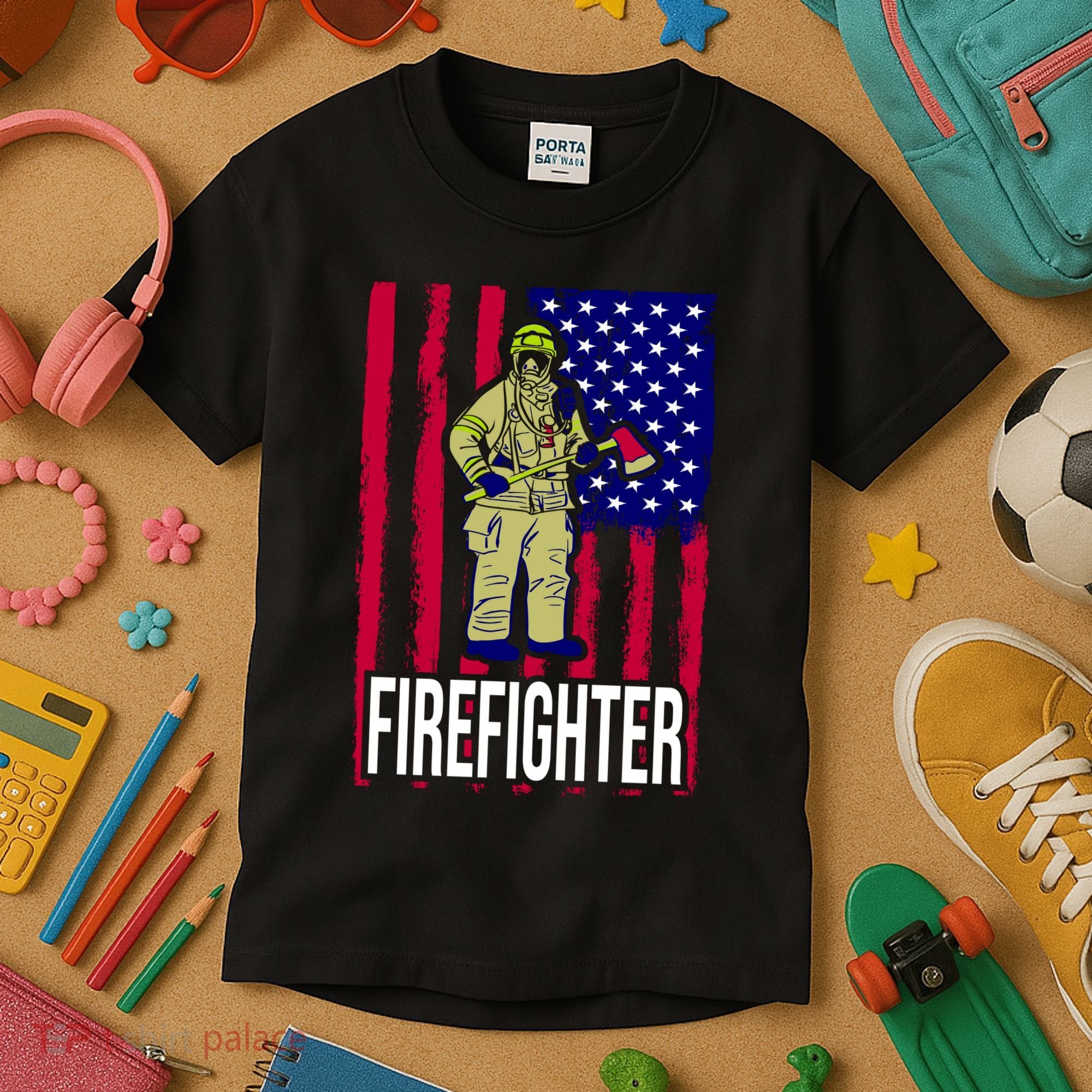 American Firefighter Kids T-Shirt
