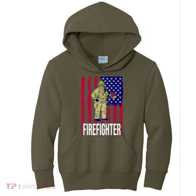 American Firefighter Kids Hoodie