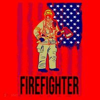 American Firefighter Santa Hat thumb 1