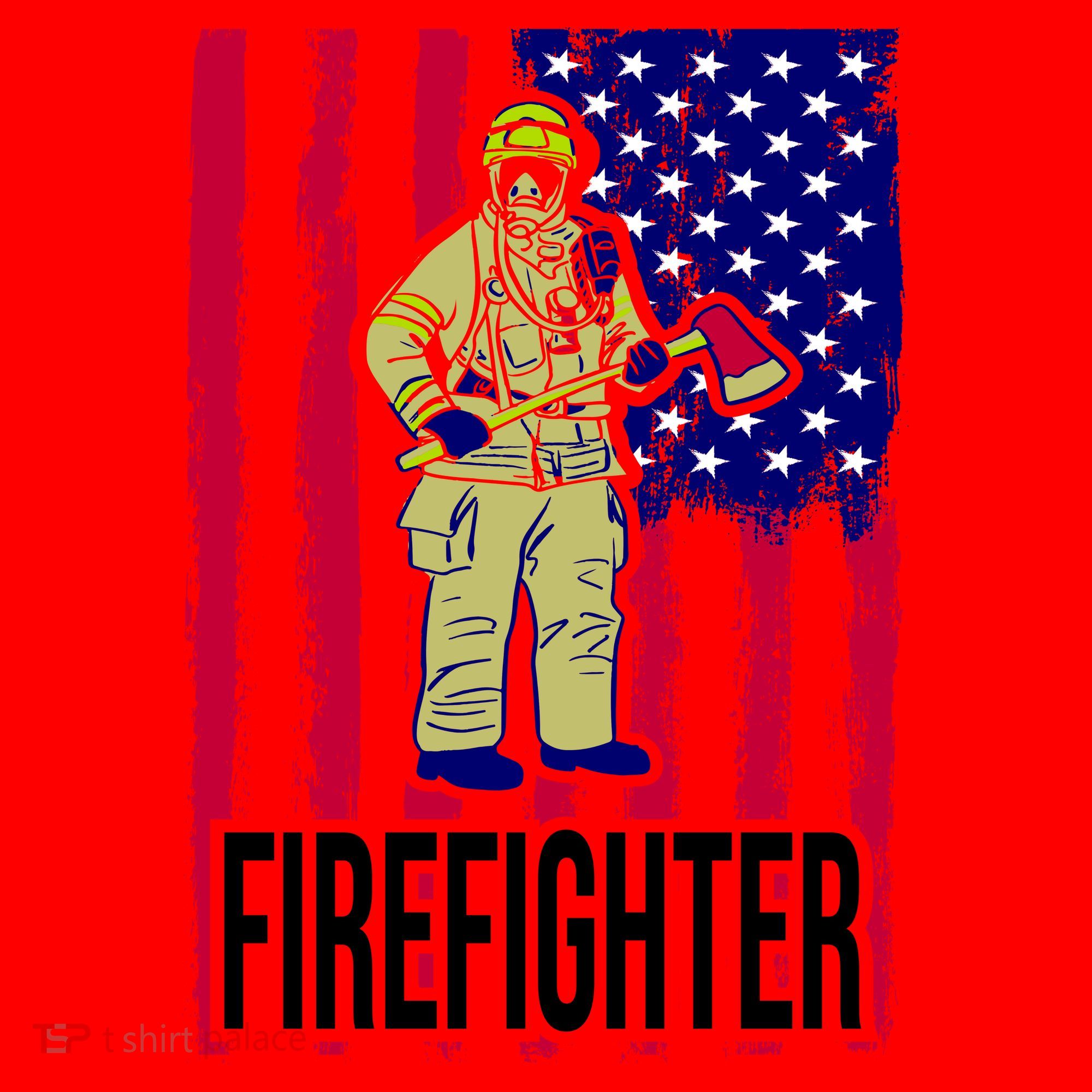 American Firefighter Santa Hat
