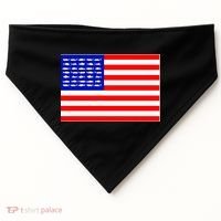 American Fishing Flag USA-Made Doggie Bandana thumb 0