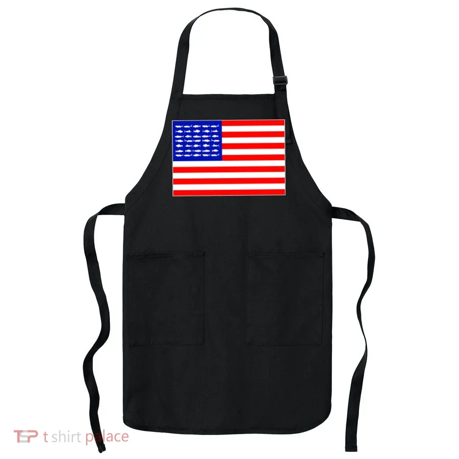 American Fishing Flag Apron