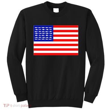 American Fishing Flag Sweatshirt