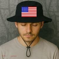 American Fishing Flag Bucket Hat thumb 2