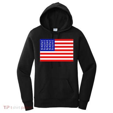 American Fishing Flag Women's Hoodie