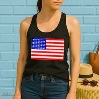 American Fishing Flag Women's Tank Top thumb 2