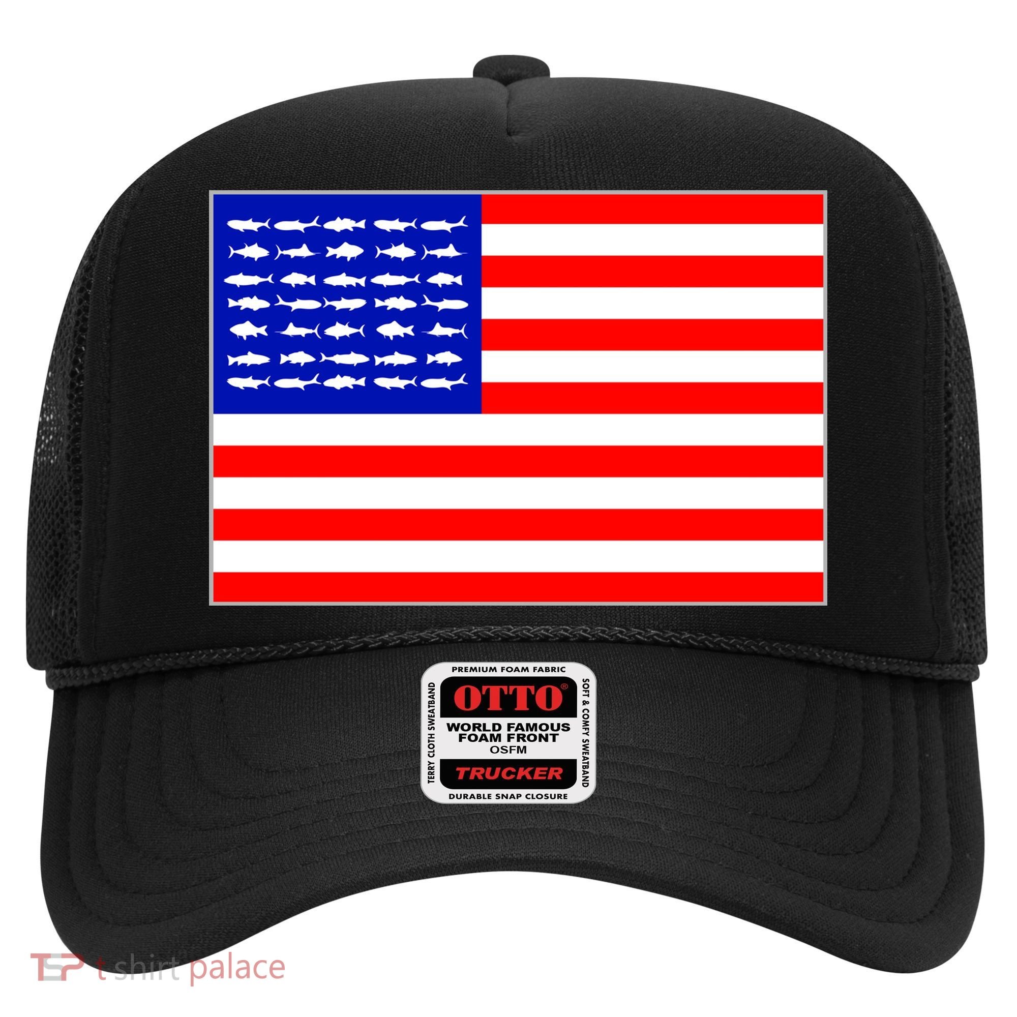 American Fishing Flag Hat