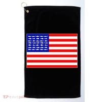American Fishing Flag Golf Towel thumb 0