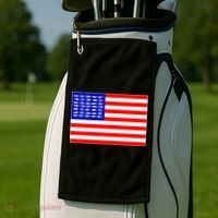 American Fishing Flag Golf Towel thumb 2