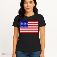 American Fishing Flag Women's T-Shirt thumb 4