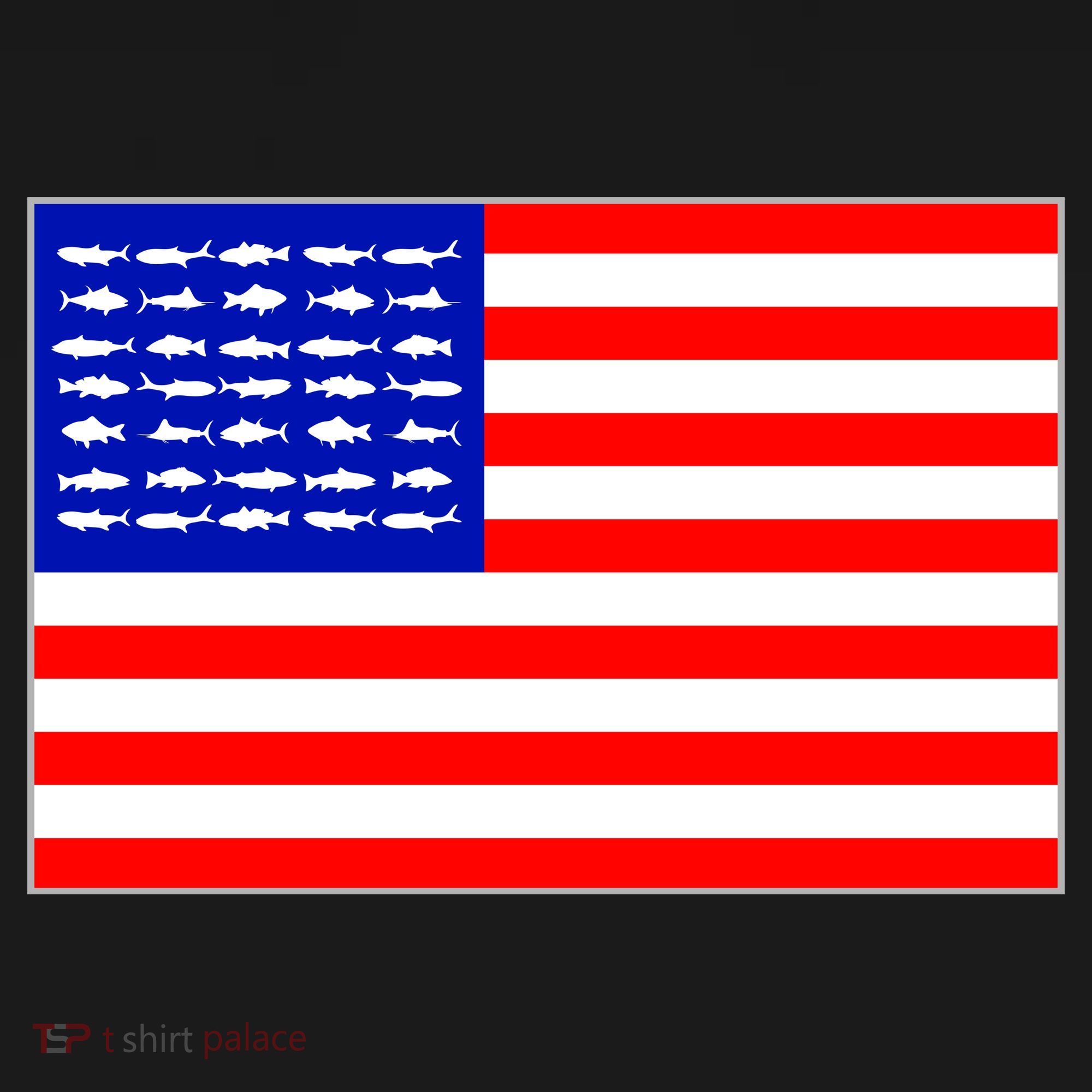 American Fishing Flag Kids Sweatshirt