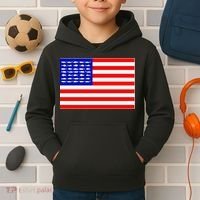 American Fishing Flag Kids Hoodie thumb 2