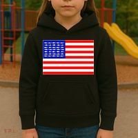 American Fishing Flag Kids Hoodie thumb 3