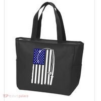 American Fishing Rod & Hook Flag Tote Bag thumb 3