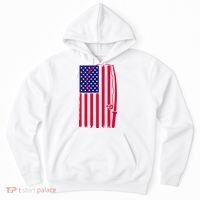 American Fishing Rod & Hook Flag Hoodie thumb 0