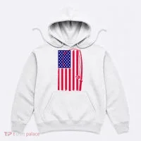 American Fishing Rod & Hook Flag Hoodie thumb 0