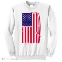 American Fishing Rod & Hook Flag Sweatshirt thumb 0