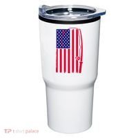American Fishing Rod & Hook Flag Tumbler thumb 0