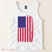 American Fishing Rod & Hook Flag Tank Top thumb 2