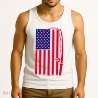 American Fishing Rod & Hook Flag Tank Top thumb 3