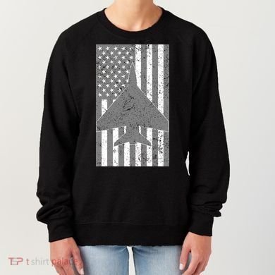 American Flag Airplane Pilot Women's Sweatshirt