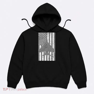American Flag Airplane Pilot Hoodie