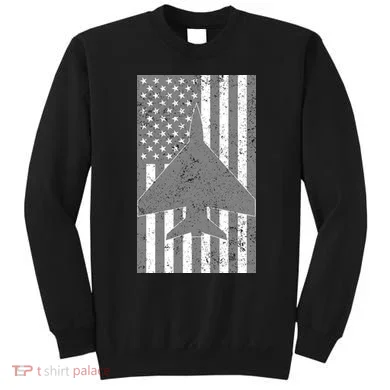 American Flag Airplane Pilot Sweatshirt