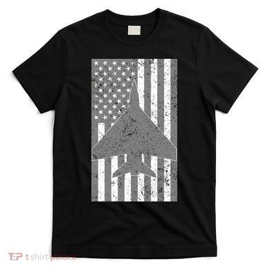 American Flag Airplane Pilot T-Shirt