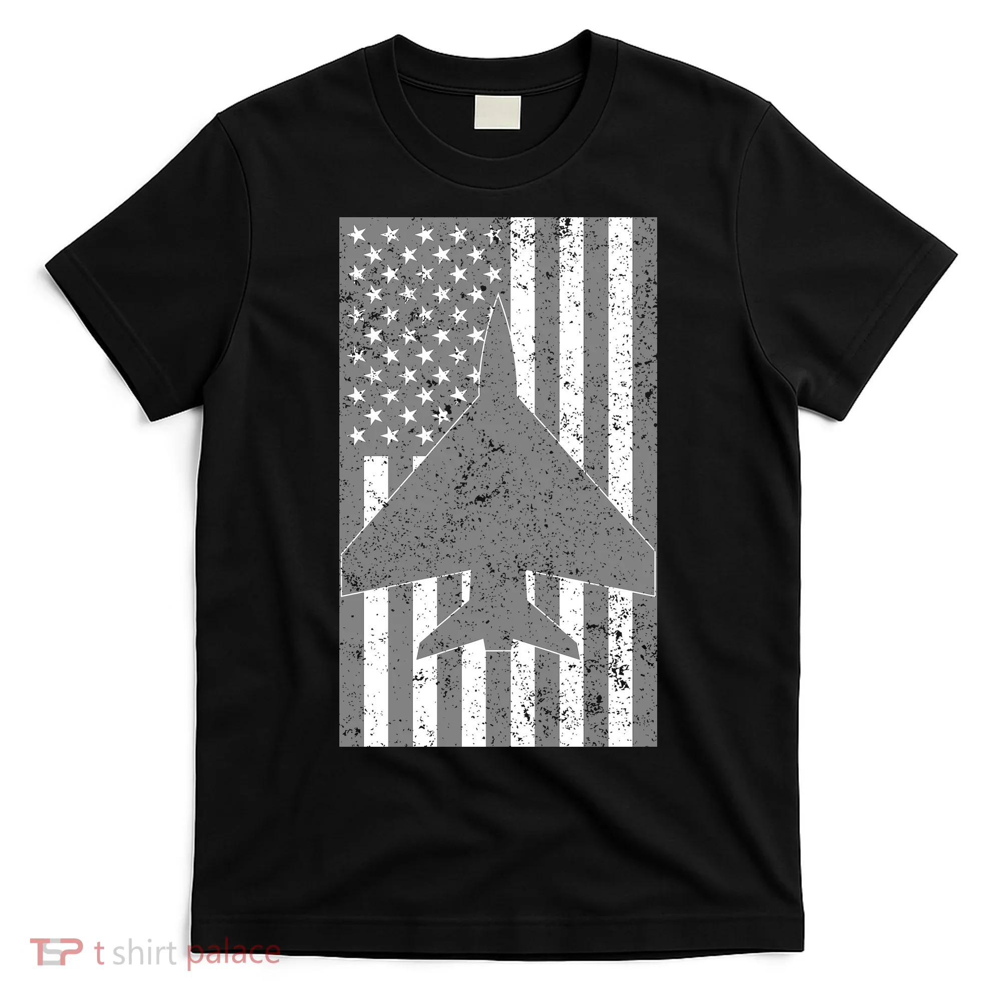 American Flag Airplane Pilot T-Shirt