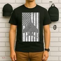 American Flag Airplane Pilot T-Shirt thumb 6