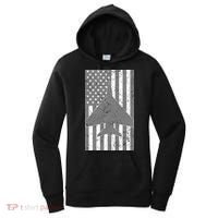 American Flag Airplane Pilot Women's Hoodie thumb 0