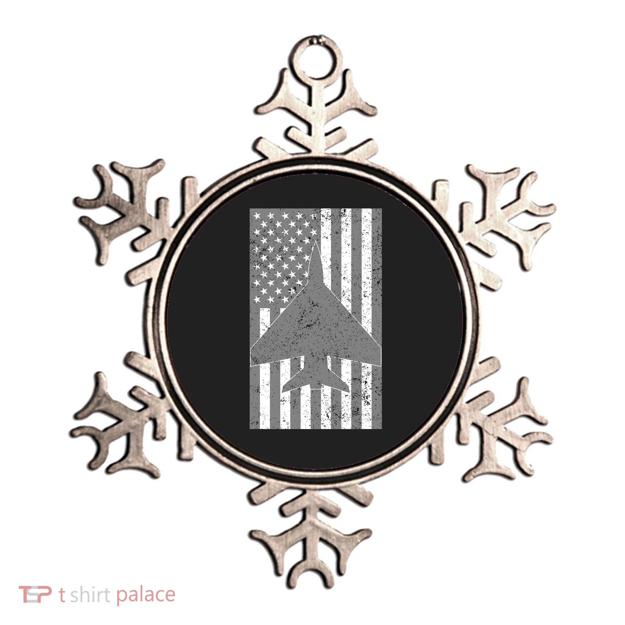 American Flag Airplane Pilot Ornament