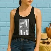 American Flag Airplane Pilot Women's Tank Top thumb 2