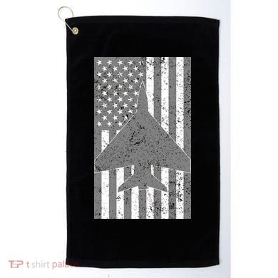 American Flag Airplane Pilot Golf Towel
