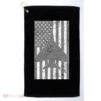 American Flag Airplane Pilot Golf Towel thumb 0