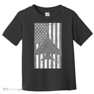American Flag Airplane Pilot Toddler T-Shirt