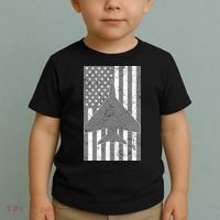 American Flag Airplane Pilot Toddler T-Shirt thumb 2