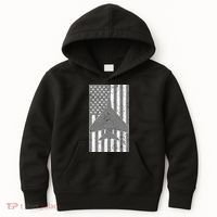 American Flag Airplane Pilot Kids Hoodie thumb 0