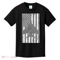 American Flag Airplane Pilot Kids T-Shirt thumb 0