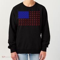American Flag Dachshund Dog Women's Sweatshirt thumb 0