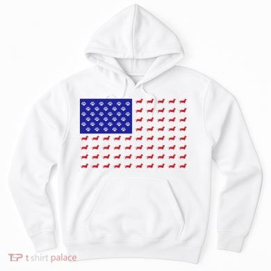 American Flag Dachshund Dog Hoodie